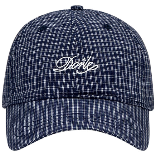 韩国新款格子字母刺绣鸭舌帽子男女夏季百搭宽檐软顶棒球帽显脸小 - 图3