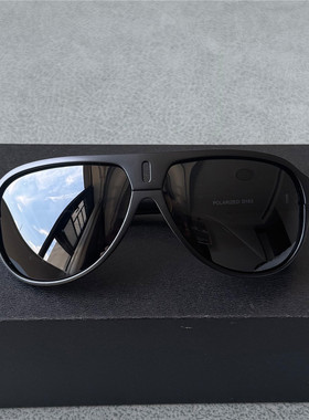 男士偏光太阳镜TR90蛤蟆镜黑色墨镜帅气男款飞行员防晒眼镜茶片