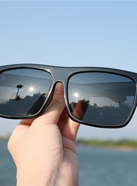 160mm超大框男士偏光太阳镜胖子大号时尚黑色墨镜男开车驾驶加大