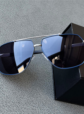 时尚男士开车墨镜偏光太阳镜休闲运动钓鱼高清防晒方形百搭黑色