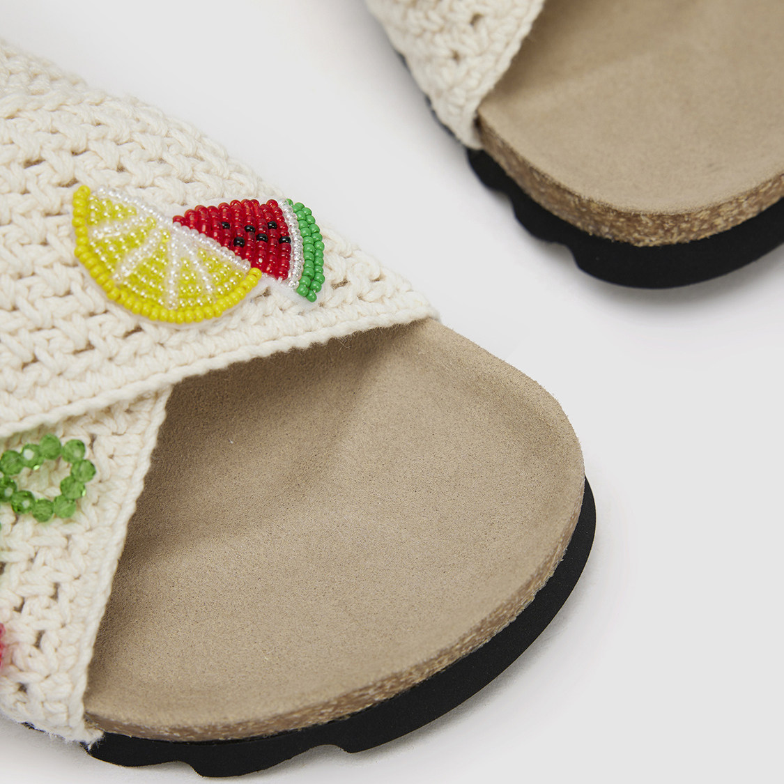 UR国内代购2025夏季女士休闲百搭波嬉风彩色串珠拖鞋UAYS50041,淘宝优惠券,粉丝福利购,淘宝优惠卷