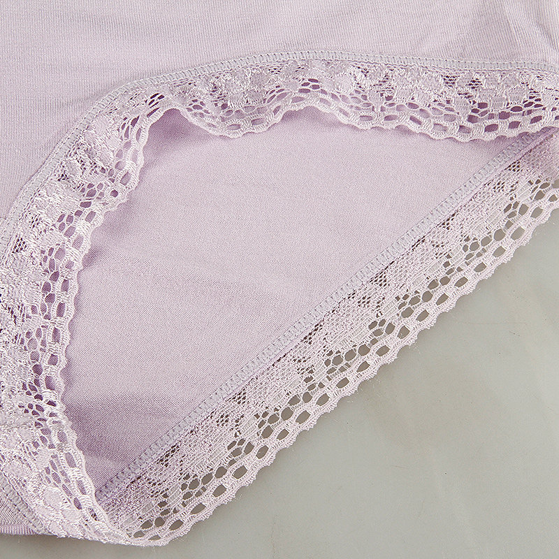 浪莎女士内裤棉裆三角裤中腰性感蕾丝女式透气短裤头,淘宝优惠券,粉丝福利购,淘宝优惠卷