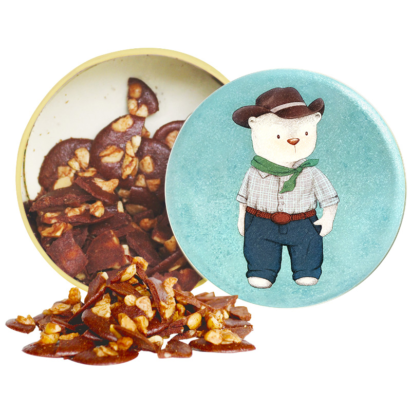 【可可脆】香港珍妮曲奇聪明小熊夏威夷果仁坚果巧克力脆片255g