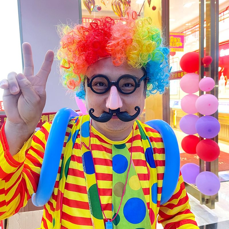 万圣节派对搞怪胡子眼镜道具cospaly舞会整蛊小丑搞笑抖音拍视频 - 图1