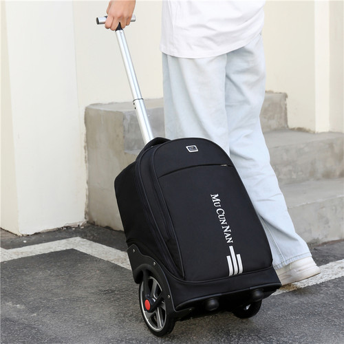 拉杆书包初中小学生大轮子可爬楼大容量防水静音男女童儿双肩背包 - 图1