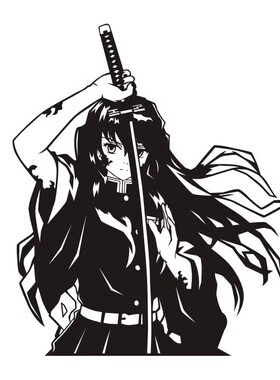 霞柱时透无一郎墙画鬼灭之刃墙贴