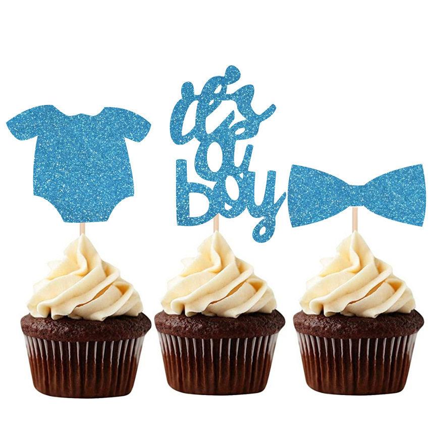 Baby shower 纸杯蛋糕装饰插牌it's a boy girl迎婴派对布置插件,淘宝优惠券,粉丝福利购,淘宝优惠卷