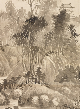 董其昌名家国画真迹复制品