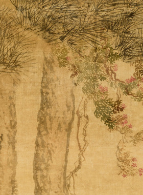 张宏环宇先生肖像图古山水画