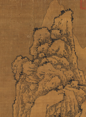 沈周寻梅图明四家山水人物画绢布