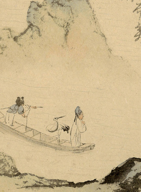 清代石涛江行画册十二开传统风景图高清艺术微喷绢本画心临摹画稿
