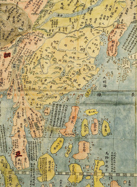 利玛窦坤舆万国全图国画