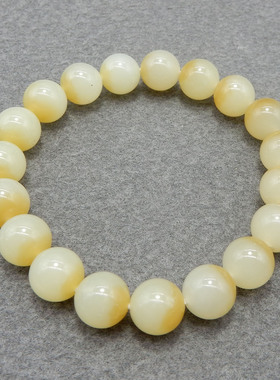 新疆和田玉糖白玉手链