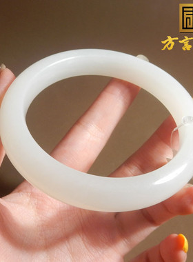 俄罗斯白玉手镯60mm正装女神手镯