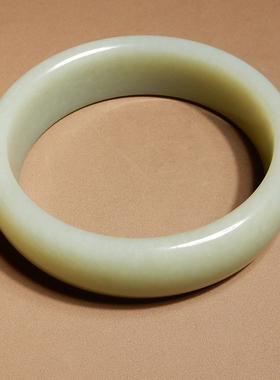 方言和田玉新疆高脂蓝色基调手镯