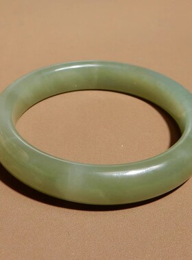 方言和田玉青海料湖水绿色手镯