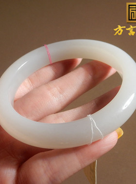 青海淡藕粉手镯56mm正装女神手镯