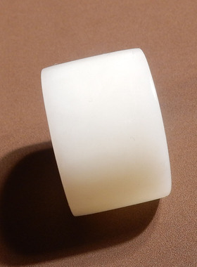 火爆方言精品和田玉俄罗斯老坑料温润细腻白玉内径22mm扳指戒指s2