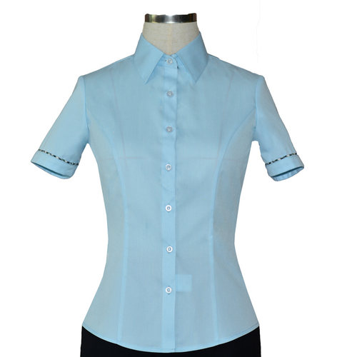 2019新款中国邮政储蓄银行短袖女装衬衫邮局工作服半袖衬衣夏制服 - 图3
