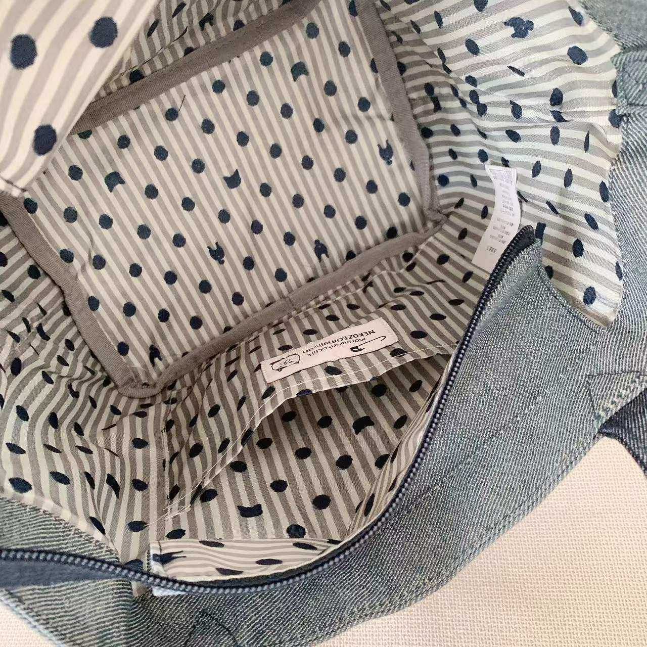 日本kusuguru刺绣胖猫斜挎包单肩包手提手拎布艺逛街购物通勤912,淘宝优惠券,粉丝福利购,淘宝优惠卷