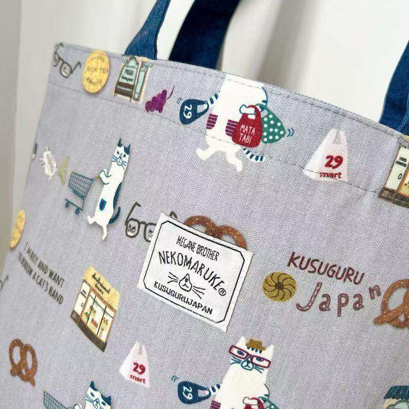 日本刺绣眼镜猫单肩包手拎包手提包通勤购物补习400,淘宝优惠券,粉丝福利购,淘宝优惠卷