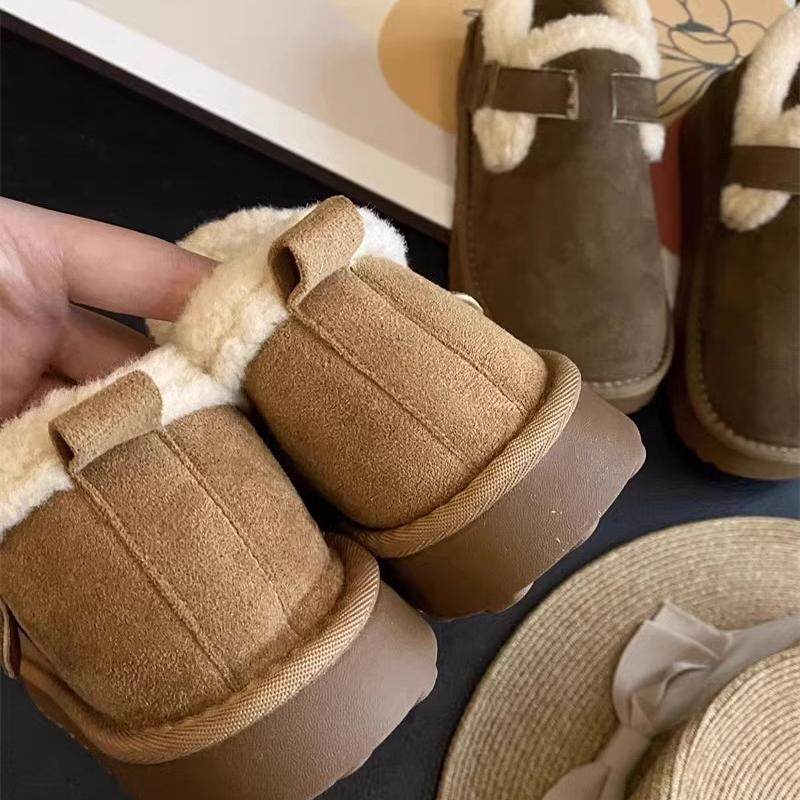 巨好穿！软底一脚蹬豆豆鞋！加绒平底舒适保暖毛毛棉鞋勃肯鞋女冬,淘宝优惠券,粉丝福利购,淘宝优惠卷