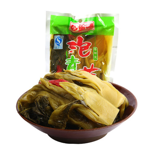 四川泡菜盈棚泡青菜400g酸菜鱼调料四川味泡菜泡青菜酸菜 - 图1