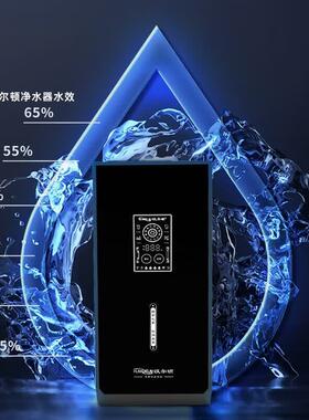 汉尔顿一级水效变频微废水节水RO反渗透净水器家用厨房自来水过滤