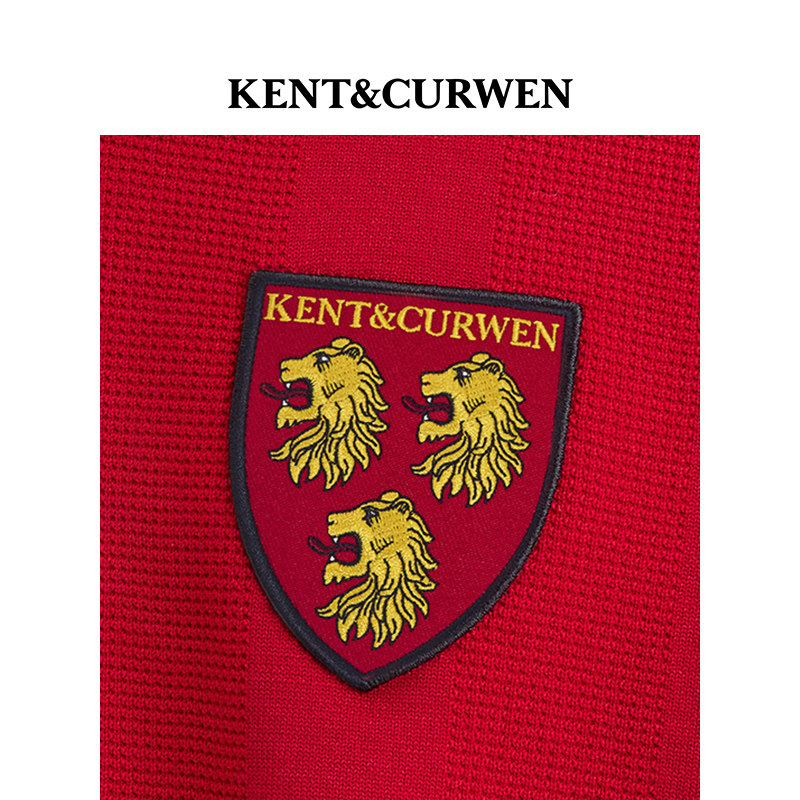 KENT&CURWEN/肯迪文秋冬系列男女同款绵羊毛混纺三狮徽章针织衫,淘宝优惠券,粉丝福利购,淘宝优惠卷