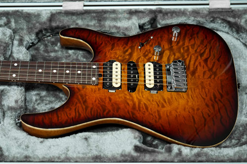 （已售定制参考）T's Guitars  DSTPro24 Type2 3A Brown Burst - 图0