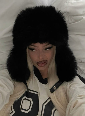 斯拉夫辣妹毛绒大帽子