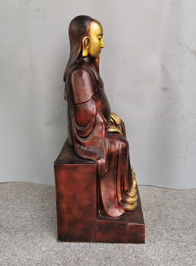 纯铜武当山祖师爷神像厘米摆件