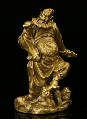 镇平瑞鑫铜器厂铜摆件钟馗 家居铜摆件钟馗定制厂家直销