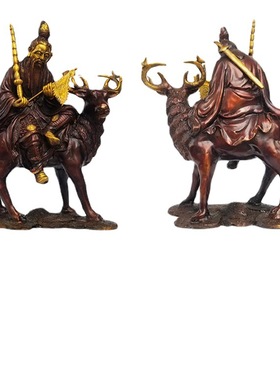 定做纯铜复古姜子牙摆件