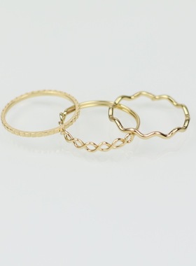 7码戒指日韩版关节戒显手细白