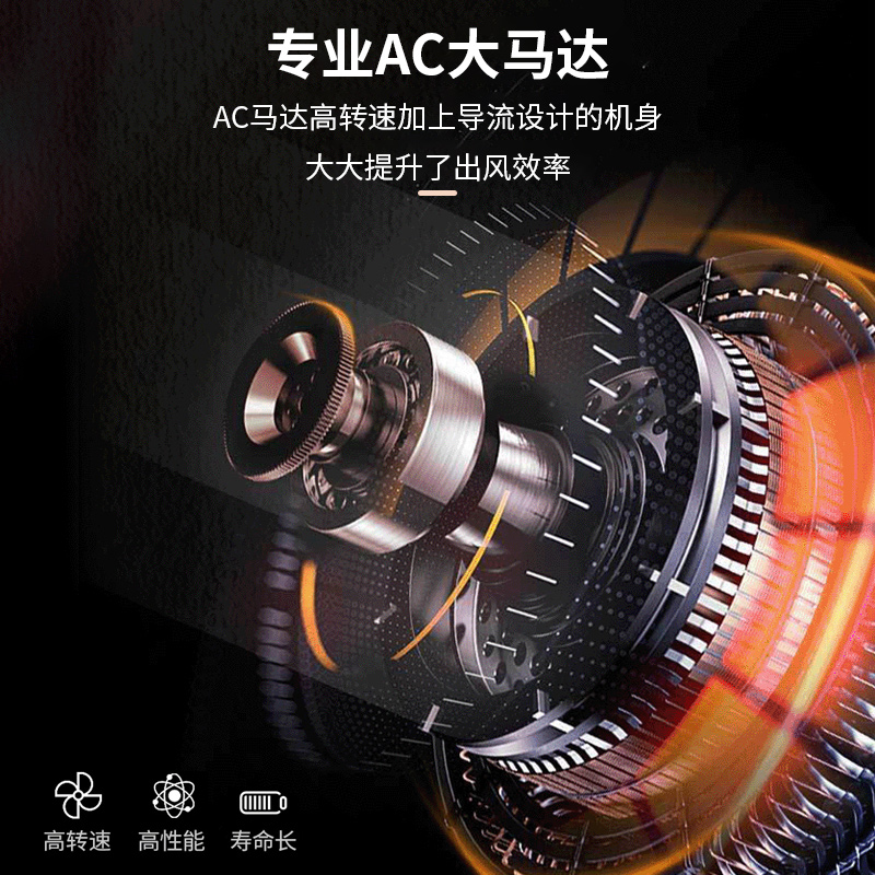 康夫电吹风机家用2400W大风力功率护发理发店发型师专用官方正品