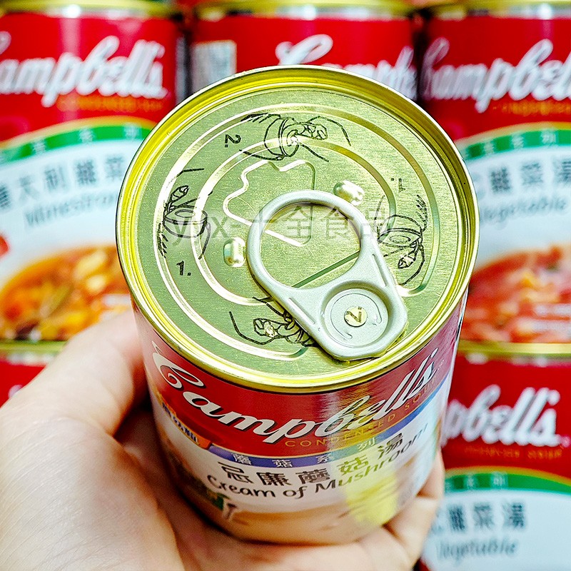 美国Campbell's金宝汤忌廉系列忌廉蘑菇汤罐头 295g方便速食-图1