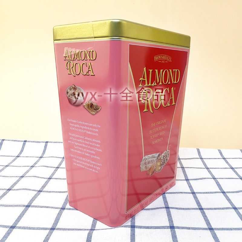 美国进口Almond Roca乐家扁桃仁杏仁糖1105g罐 零食年货喜糖送礼 - 图0