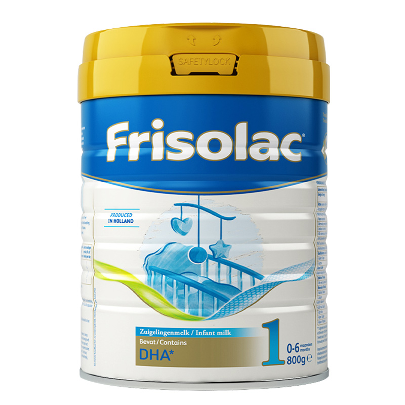 friso美素佳儿官方海外旗舰店Frisolac美素佳儿荷兰版婴儿配方奶粉1段800g/罐3
