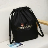 Оригинальный шоппер, простой ранец, сумка для путешествий, рюкзак, японские и корейские, на шнурках, надевается на плечо