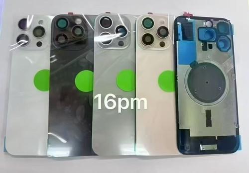 适用于 16 16plus 16pro 16promax 一体冷雕后盖焊好铁片后玻璃 - 图2