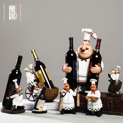 美式复古创意厨师摆件家居西餐厅桌酒柜酒吧个性装饰品蛋糕店摆设 - 图0