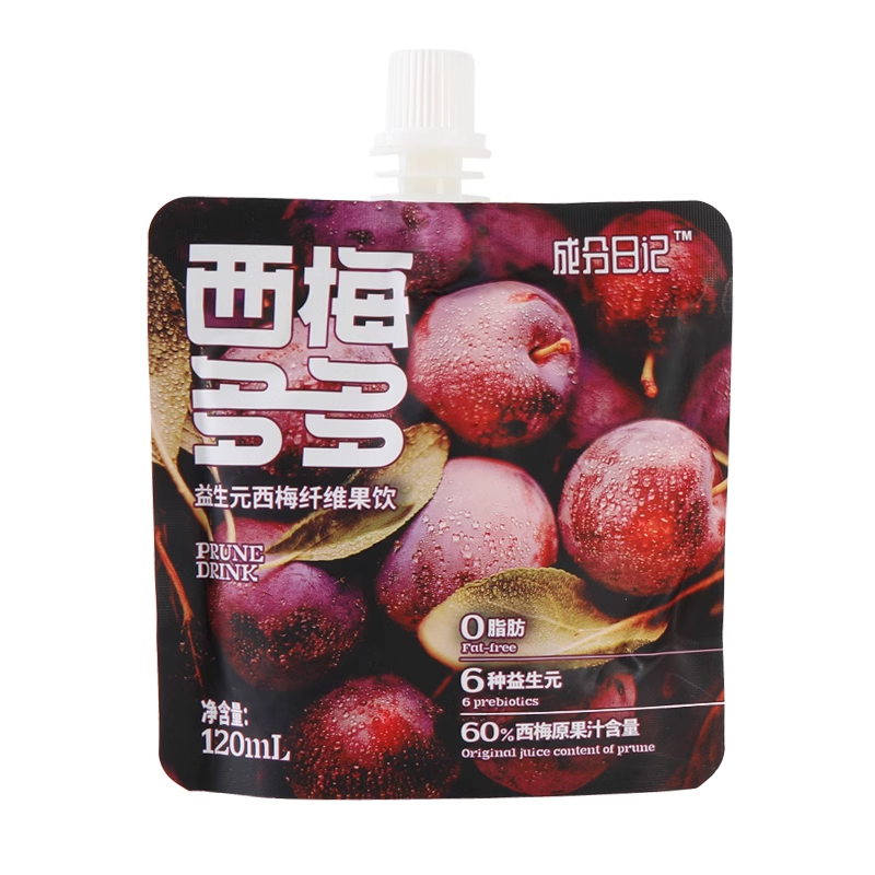 成分日记西梅汁西梅多多益生元大餐后的救星纤维果汁饮料120ml/袋 - 图2