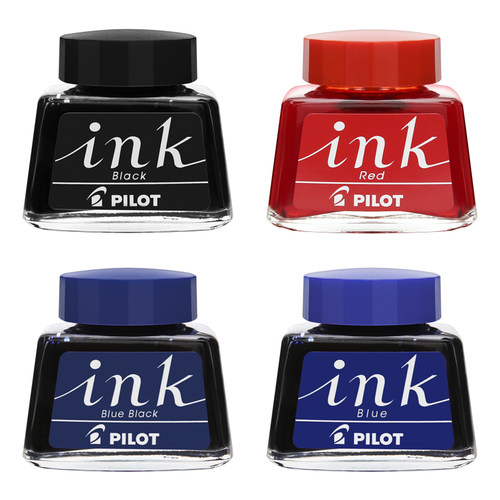 日本原装百乐PILOT INK-30/350钢笔非碳素墨水 88g 贵妃 笑脸 78g钢笔用墨水 不堵笔头红蓝黑色免运费 - 图0