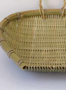 竹编厨房家用竹篮小簸箕馒头筐