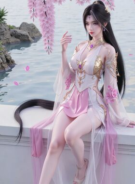 新款动漫完美世界火灵儿贴画儿童房书房电竞房贴画走廊装饰自贴画
