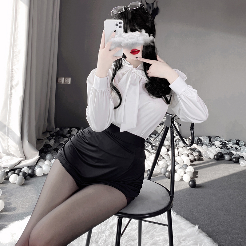 她的猫Hercat：性感女秘书ol情调睡衣办公室诱惑套装制服纯欲衣服 - 图0