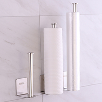 Kitchen Paper Towel Rack Drum Toilet Paper Shelf Release Paper Hanger Fresh bag Shelve Shelve Whole Cabinet Wall Hanging Free of perforated smear frame