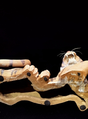 大福生肖老虎陶瓷石湾公仔开张典庆客厅玄关办公室博古架茶室摆件