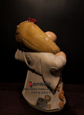 工艺洪福齐天茶室中式风石湾陶瓷